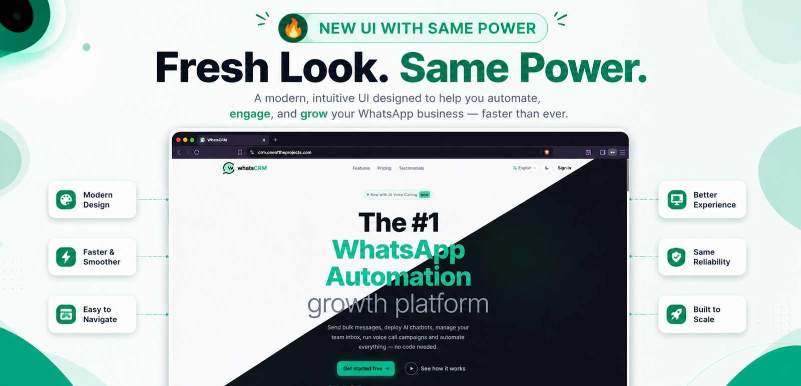 WhatsCRM New UI